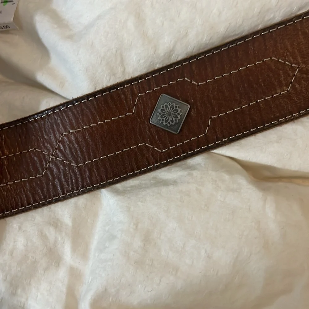 Banana Republic Women's Heritage Monte Wide Brown Concho Belt Leather western